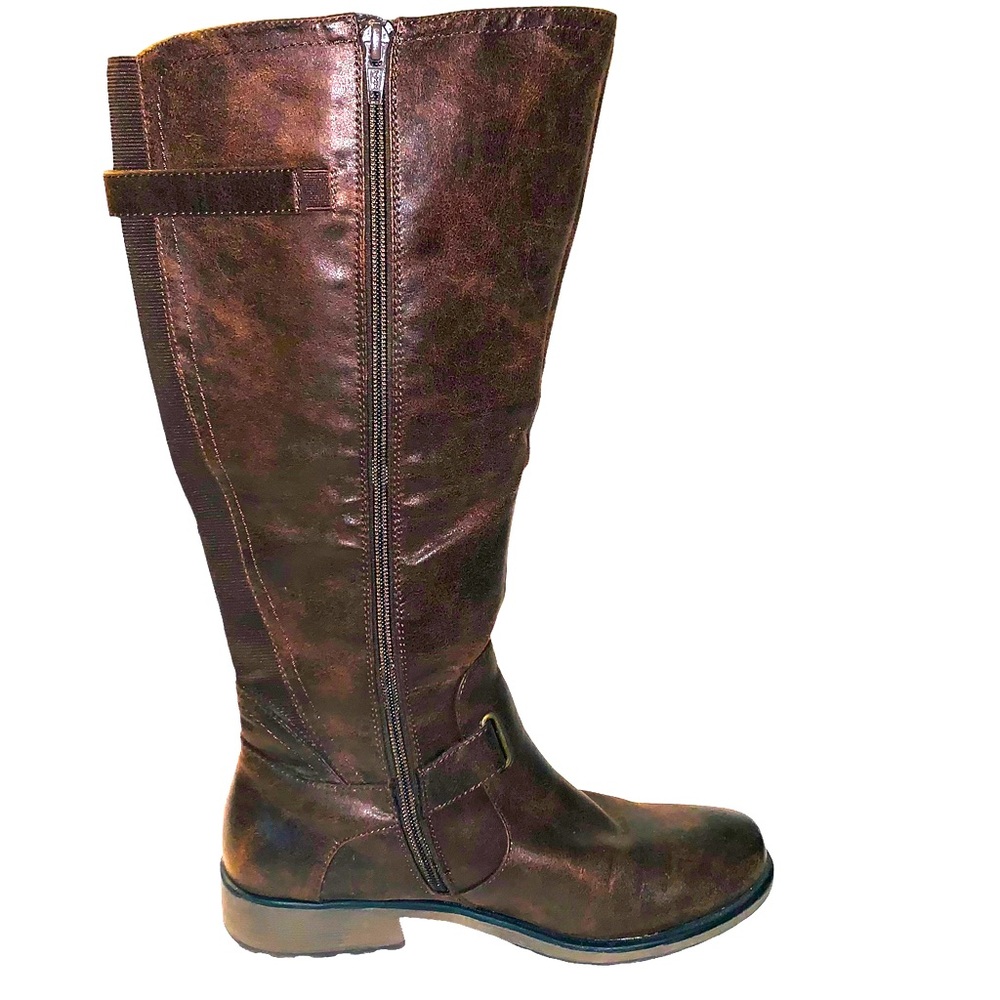 BareTraps Women’s Sophy2 Wide Calf Brown Riding Boot 10W